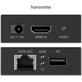 Digitus Kit d'extension KVM HDMI, Extension HDMI Noir