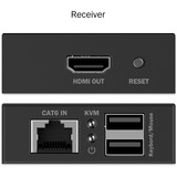 Digitus Kit d'extension KVM HDMI, Extension HDMI Noir