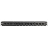 Digitus Panneau de brassage CAT 6, classe E, 24 ports Noir