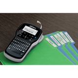 Dymo LabelManager Étiqueteuse Portable Rechargeable 280 | Clavier QWERTZ | Connectivité PC ou Mac, Étiqueteuse Noir/Argent, QWERTZ, D1, Transfert thermique, 180 x 180 DPI, 15 mm/sec, Noir, Argent