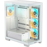 GIGABYTE C500 PANORAMIC STEALTH Midi Tower Blanc, boîtier pc Blanc | 2x USB-A | 1x USB-C | RGB | Window