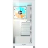GIGABYTE C500 PANORAMIC STEALTH Midi Tower Blanc, boîtier pc Blanc | 2x USB-A | 1x USB-C | RGB | Window