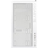 GIGABYTE C500 PANORAMIC STEALTH Midi Tower Blanc, boîtier pc Blanc | 2x USB-A | 1x USB-C | RGB | Window