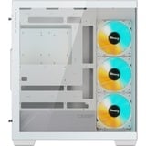 GIGABYTE C500 PANORAMIC STEALTH Midi Tower Blanc, boîtier pc Blanc | 2x USB-A | 1x USB-C | RGB | Window