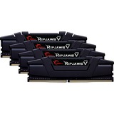 G.Skill 128 Go DDR4-3600 Quad-Kit, Mémoire vive Noir, F4-3600C18Q-128GVK, Ripjaws V, XMP