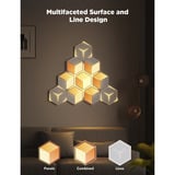 Govee Panneaux lumineux hexagonaux Glide Ultra pack de 7, Lumière LED Gris