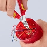 KNIPEX Electronic Super Knips 78 06 125, Pinces électroniques Rouge/Jaune