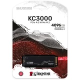 Kingston KC3000 4 To SSD Noir, SKC3000S/ 4To, PCIe 4.0 NVMe, M.2 2280