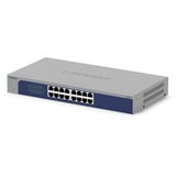 Netgear GS516-300EUS commutateur réseau Non-géré Gigabit Ethernet (10/100/1000) Gris, Switch Non-géré, Gigabit Ethernet (10/100/1000), Grille de montage