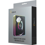 Ocypus Sigma F12 ARGB ventilateur de boîtier Noir, 120 x 120 x 25 mm, PWM