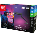 One for all Bras universel pour moniteur de jeu individuel, Support de moniteur Gris
