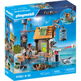 PLAYMOBIL Pirates port pirate avec prison de corsaires, Jouets de construction 