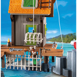 PLAYMOBIL Pirates port pirate avec prison de corsaires, Jouets de construction 