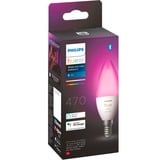 Philips Hue Flamme - Ampoule connectée E14, Lampe à LED Philips Hue White and Color ambiance Flamme - Ampoule connectée E14, Ampoule intelligente, Bluetooth, Blanc, LED, E14, B39