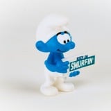 Schleich Schtroumpfs Schtroumpf et son panneau, Figurine 3 an(s), Bleu, Blanc