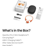 Shokz OpenRun Pro 2 Mini casque technologie conduction osseuse Orange
