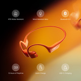Shokz OpenRun Pro 2 Mini casque technologie conduction osseuse Orange