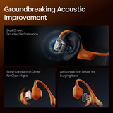 Shokz OpenRun Pro 2 Mini casque technologie conduction osseuse Orange