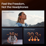 Shokz OpenRun Pro 2 Mini casque technologie conduction osseuse Orange