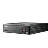 Shuttle Slim PC DH810 , S1851, 1x HDMI (2.1), 1x DP, 1x USB-C (DP), 1x 2.5", 2x M.2, 2x LAN (Intel 1G + 2.5G), 2x COM, fonctionnement permanent 24/7, attaches VESA, Barebone Noir, S1851, 1x HDMI (2.1), 1x DP, 1x USB-C (DP), 1x 2.5", 2x M.2, 2x LAN (Intel 1G + 2.5G), 2x COM, fonctionnement permanent 24/7, attaches VESA, 1,35L mini PC, Mini PC type barebone, LGA 1851 (Socket V1), DDR5-SDRAM, M.2, PCI Express, SATA, 120 W