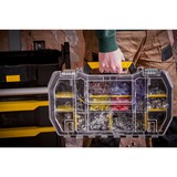 Stanley SERVANTE MODULO 2 EN 1 AVEC BOITE ORGANISEUR, Valise à roulettes Noir, Valise sur roulette, Noir, Jaune