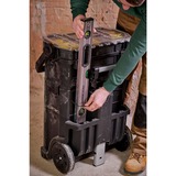 Stanley SERVANTE MODULO 2 EN 1 AVEC BOITE ORGANISEUR, Valise à roulettes Noir, Valise sur roulette, Noir, Jaune