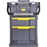 Stanley SERVANTE MODULO 2 EN 1 AVEC BOITE A OUTILS TOUCHLATCH A TIROIR,  Valise à roulettes Noir, Valise sur roulette, Noir, Jaune