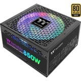 Thermaltake Toughpower GF2 ARGB alimentation modulaire 850 watt Noir, 6x PCIe, 100 - 240 V, 50/60 Hz, 10 A, Actif, 120 W, 850 W