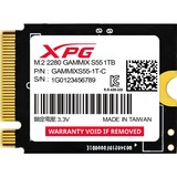 ADATA SGAMMIXS55-1T-C disque 1 To M.2 PCI Express 4.0 NVMe 3D NAND SSD Noir, 1 To, M.2, 5000 Mo/s
