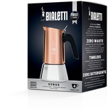 Bialetti Venus, Machine à expresso Cuivre/Argent, 4 tasses