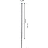 Bosch Expert Foret SDS Max-8X, Perceuse Marteau perforateur, Hammer drill bit, 2,5 cm, 720 mm, Béton, pierre, 60 cm