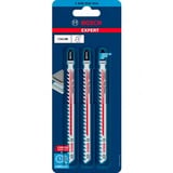 Bosch Expert T 341 HM Lames de scie sauteuse Carbone 3 pièce(s), Lame de scie Lames de scie sauteuse, Ciment aéré, Fibre de bois, Carbone, Acier inoxydable, 4,3 mm, 8 cm
