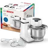 Bosch Serie 2 MUM robot de cuisine 700 W 3,8 L Blanc Blanc, 3,8 L, Blanc, Boutons, 2,4 kg, 1,7 kg, 1,1 m