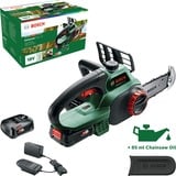Bosch UniversalChain 18 Noir, Vert, Scie à chaîne Vert/Noir, 20 cm, 13,5 cm, 4,5 m/s, Noir, Vert, 0,08 L, Batterie