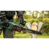 Bosch UniversalChain 35, Scie à chaîne Vert/Noir, 35 cm, 12 m/s, 110 cm, Vert, Secteur, 1800 W