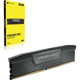 Corsair 64 GB DDR5-5200, Mémoire vive Noir, CMK64GX5M2B5200C40, Vengeance, XMP 3.0