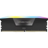 Corsair Kit 32 Go DDR5-6000 (2x 16 Go), Mémoire vive Noir, CMH32GX5M2B6000Z38, Vengeance RGB, EXPO, XMP