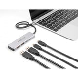 DeLOCK DeLock USB 10 Gops USB Type-C Hub avec 2, Hub USB Gris