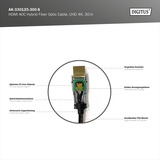 Digitus AK-330125-300-S, Câble Noir