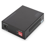 Digitus Convertisseur de média Gigabit PoE, RJ45 / SFP, PSE, Media Converter Noir