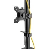 Digitus Support universel double moniteur, Support de moniteur Noir