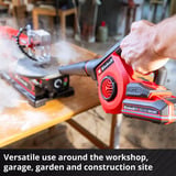 EINHELL Souffleur sans fil Power X-Change TE-CB 18/270 Li - Solo, 18 Volts Rouge/Noir