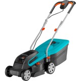 GARDENA PowerMax Marcher derrière un tracteur tondeuse Batterie Noir, Bleu, Orange, Tondeuse à gazon Noir/Turquoise, Marcher derrière un tracteur tondeuse, 200 m², 3,2 cm, 2 cm, 6 cm, Lames rotatives