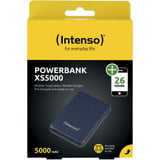 Intenso XS5000 Lithium Polymère (LiPo) 5000 mAh Bleu, Powerbank Bleu, 5000 mAh, Lithium Polymère (LiPo), Bleu
