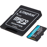 Kingston Canvas Go! Plus microSDXC 512 Go, Carte mémoire Noir, Adaptateur inclus, Classe 10, UHS-I U3, V30, A2