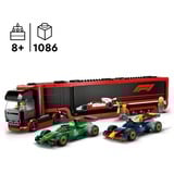 LEGO City - Camion de F1 avec des voitures de F1 RB20 et AMR24, Jouets de construction 60445
