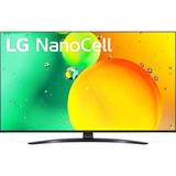 LG 43NANO769QA 109,2 cm (43") 4K Ultra HD Smart TV Wifi Gris Noir, 109,2 cm (43"), 3840 x 2160 pixels, NanoCell, Smart TV, Wifi, Gris