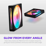 NZXT F140 RGB ventilateur de boîtier Noir, 140 x 140 x 25 mm, PWM
