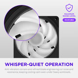 NZXT F140 RGB ventilateur de boîtier Noir, 140 x 140 x 25 mm, PWM