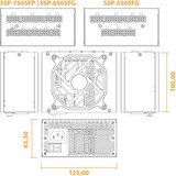 Seasonic SSP-550SFG alimentation modulaire 550 watt 2x PCIe